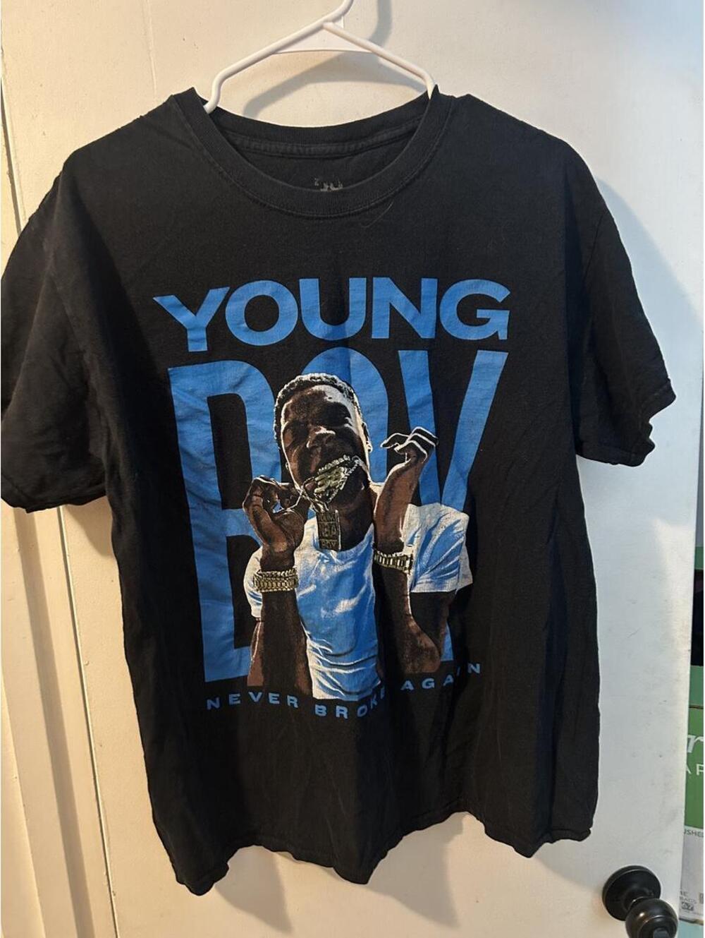 Young Thug Never Broke Again black cotton t-shirt size L